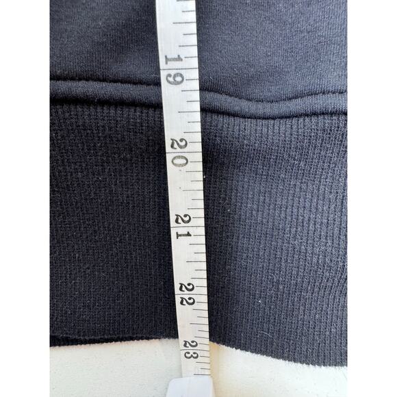 Old Navy Dynamic Fleece Sz Small Black Hoodie Zippered Pockets Youth - Picture 7 of 7